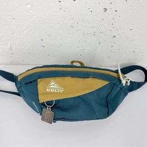 Kelty Giddy 3 Teal and Tan Fanny Waist Crossbody Bag